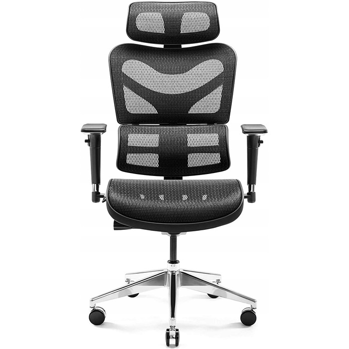 Ергономічне крісло Diablo Chairs V-Basic, тканина, чорне