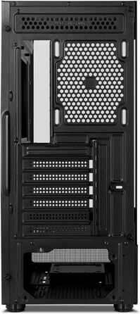Корпус для ПК NOX Xtreme Products Hummer Vision Black – Mid-Tower ATX/Micro ATX з загартованим склом, підтримка 5 вентиляторів, USB 3.0