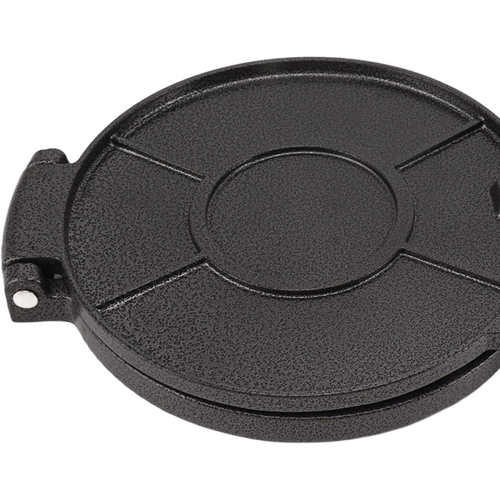 Пресс для тортилій з алюмінієвого сплаву, ручний, для приготування тако, патоконів, тортилій, роті, піци (20 см, чорний)