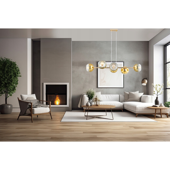 Підвісна люстра Elko-Lighting Astra, 6 точок освітлення, цоколь E27