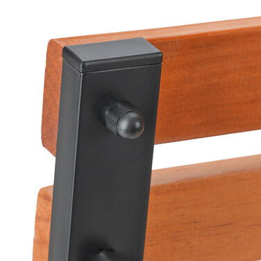 Relaxdays Garden Bench Wood & Metal