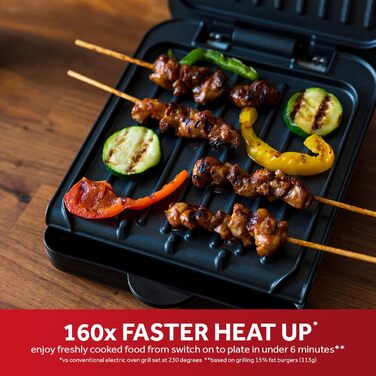 George Foreman 25800 Grill & Cook Plate - Versatile Grill, Cooktop & Toaster, Fast Heating, Easy Cleaning, Black