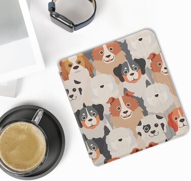 Чохол-книжка kwmobile для Kobo Libra 2 - захисний чохол для eReader, Magnolien Rosa Weiß Altrosa (багато варіантів: білий, світло-коричневий, сірий)