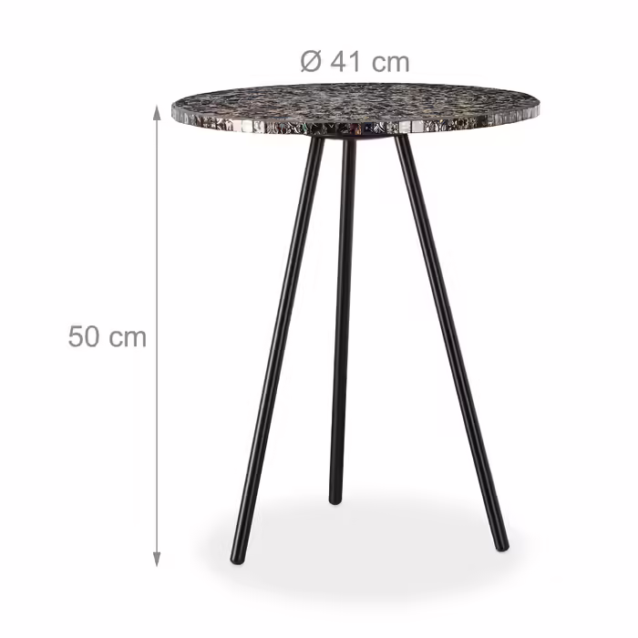 Relaxdays Side Table Mosaic