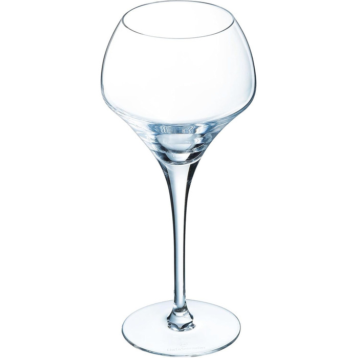 Chef & Sommelier Open Up - Wine Glass 37cl - Set of 6 - Made of Krysta Crystal Glass - Reinforced Packaging - Shine, Transparency and High Durability, Clear