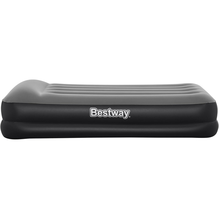 Надувне ліжко Bestway Tritech Aeroluxe чорного кольору, 191 x 97 x 46 см, односпальне, з вбудованим електронасосом