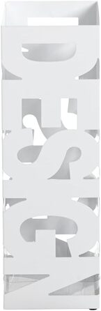 Підставка для парасольки HAKU Möbel, біла, металева, 16x48x16 см, сучасний стиль