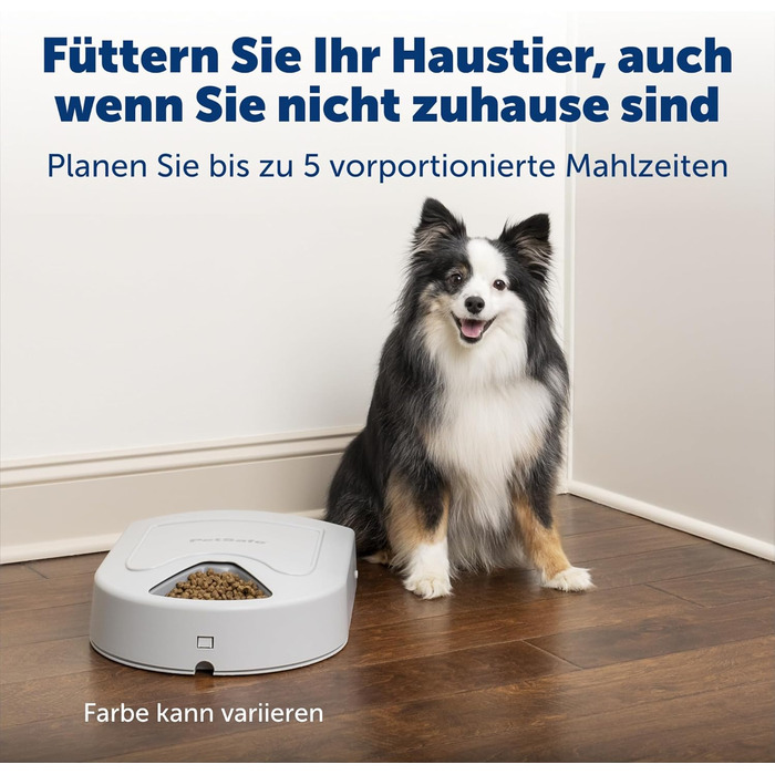 Автоматичний годівник для тварин PetSafe для 5 прийомів їжі, таймер, LCD-дисплей, сірий, 5 мисок по 237 мл