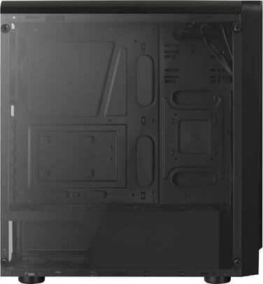 Корпус для ПК AeroCool RIFT ATX, RGB підсвітка (13 режимів), 120мм вентилятор, чорний