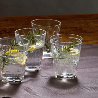 Villeroy & Boch – Dressed Up Water Glass Set, 4-Piece, 310 ml, Dishwasher-Safe, Special Drinking Glasses, Glasses for Water, Drinking Glass Set, Juice Glasses, Crystal Glass