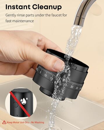 Електрична кавомолка Pawfly з керамічним жорном, 40 ступенів помолу, функцією Auto-Stop та щіткою для чищення. Професійна модель для подорожей та кемпінгу