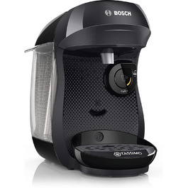 Кавомашина Tassimo Happy TAS1002N від Bosch: понад 70 напоїв, автоматична, для будь-яких чашок, компактна, 1400 Вт, чорний/антрацит