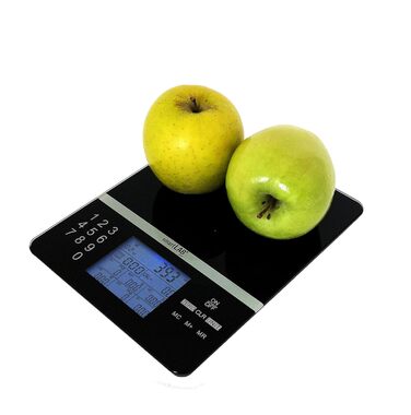 smartLAB Nutritional Analysis Scale - 5kg | Digital Food Scale with Food Nutrition Scale | Smart Kitchen Scale Diet Scale Black for Diabetics