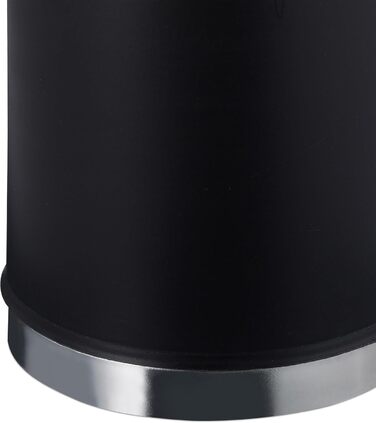 Набір з 3 універсальних щіток для унітазу Relaxdays з тримачем, знімний насаджувач, Ø 7 см, чорний