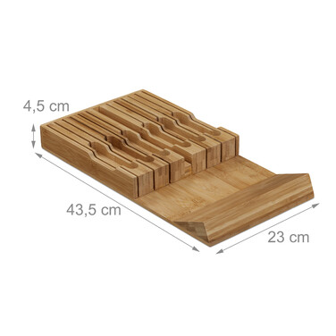 Relaxdays Drawer Messerhalter for 12 Knives
