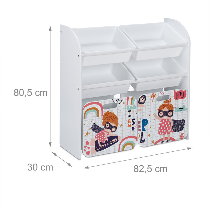 Relaxdays Children's Shelf 'Little Heroine'