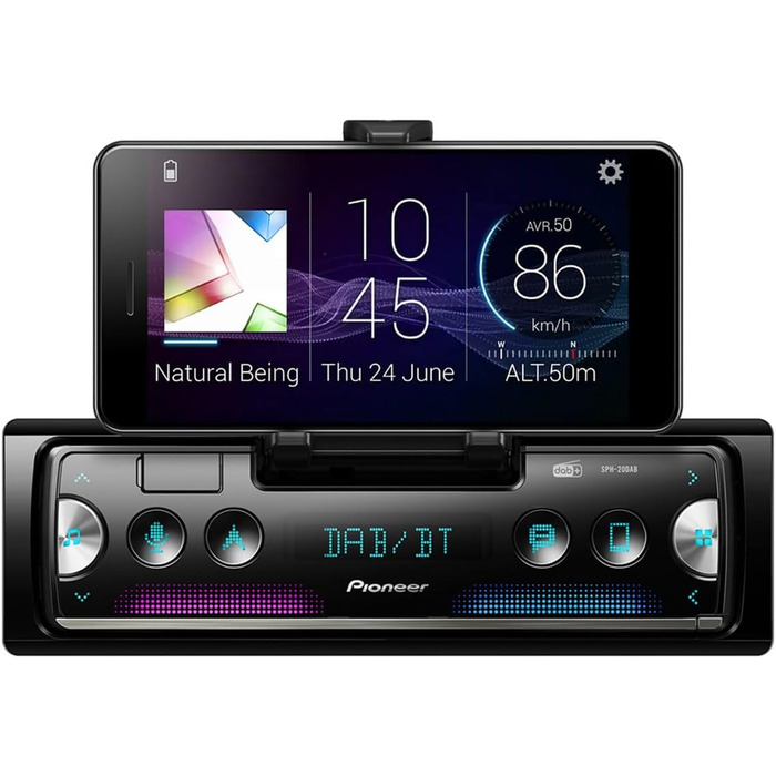 Автомагнітола Pioneer SPH-20DAB 1DIN з DAB+, Bluetooth, USB, підтримкою Android та iPhone, додатком Smart Sync