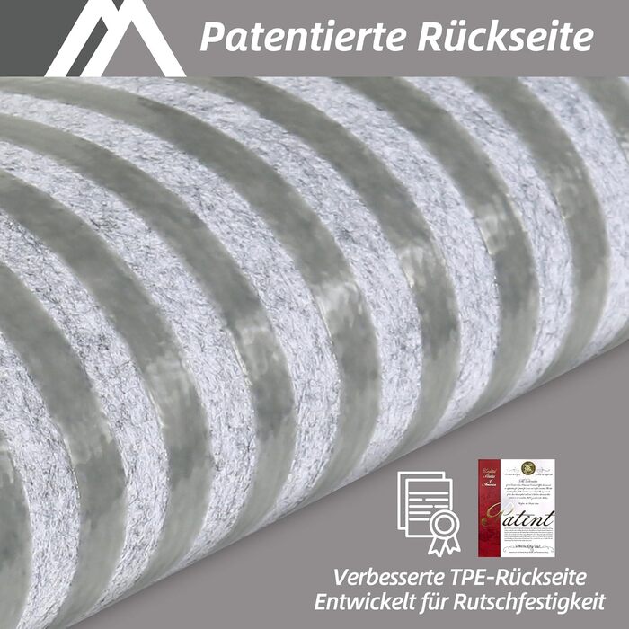 Ковзаючі сходи COSY HOMEER, 15 шт., 70x22 см, самоклеючі, машинне прання, 100% поліестер, TPE-підкладка, для дітей, літніх людей та домашніх тварин, темно-сірий