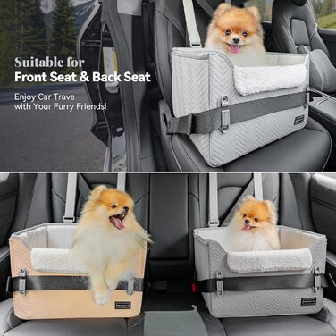 Автомобільний лежак для собак Petsfit - безпечний та зручний, сірий