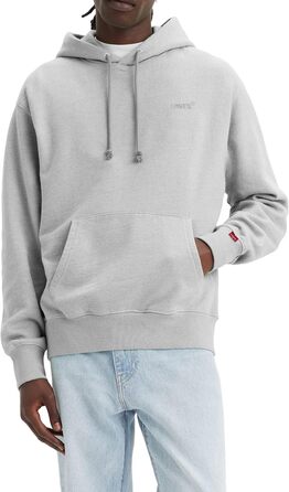 Чоловічий капюшонний світшот Levi's Authentic, сірий світло-сірий (XS)