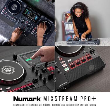 DJ-контролер Numark Mixstream Pro+ з розділенням STEM, 2 деки, Wi-Fi, 7