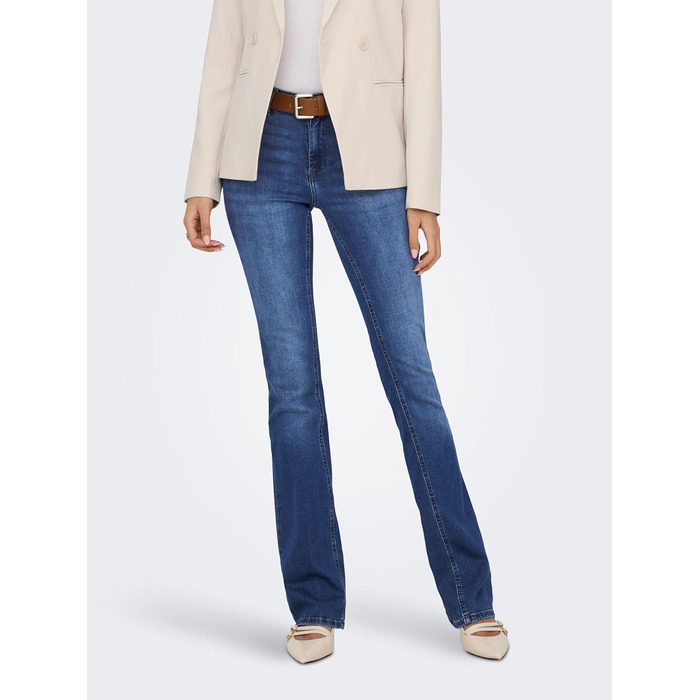 Джинси жіночі ONLY Onlblush Mid Flared Denim Tai021 Noos, темно-синій денім, розмір M / 30L