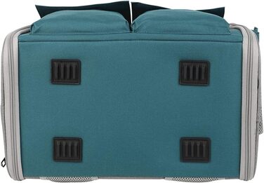 Транспортна сумка для домашніх тварин: котів та собак до 10 кг, рюкзак, дихаюча, складана, блакитна, для подорожей, схвалена авіакомпаніями