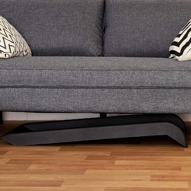 Рампа для собак Lionto до 90 кг, чорна, 100x38 см. Міцна, з антиковзким покриттям, для завантаження в багажник, щадить суглоби.