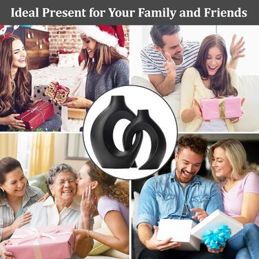 Керамічна ваза для сухоцвітів та декор, білий колір, сучасний дизайн, скандинавський стиль