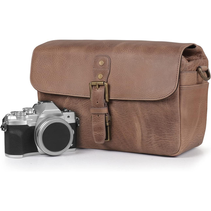 Чохол для камери MegaGear Torres з натуральної шкіри, оливковий (Mink)