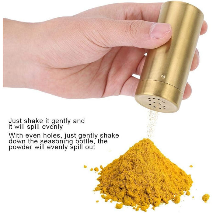 Набір для спецій Nikou: 2 шт. скляні солілки та перечниці з нержавіючої сталі, золоті