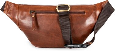 Чоловіча поясна сумка Marc Peter® Varadero з натуральної шкіри Наппа | Перехресна сумка на пояс для чоловіків та жінок | Шкіряна сумка через плече | Hip Bag | Колір: Восковий коричневий