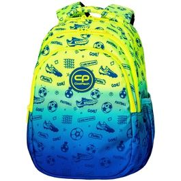 Шкільний рюкзак CoolPack багатокомパートментний, синій з жовтими акцентами, 21 л