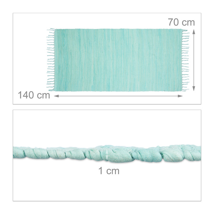 Relaxdays Fringe Rug