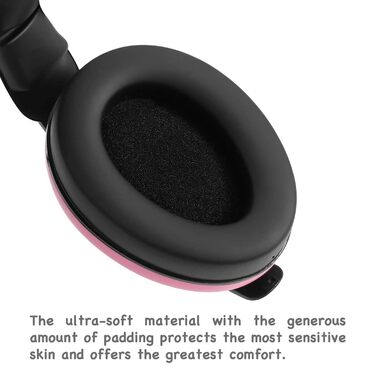 Навушники для захисту вух PandaEar для малюків 0-3 роки | Захист від шуму для дітей та немовлят (Рожевий)