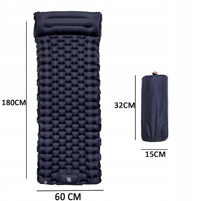 Самонадувний килимок PACOONE LX-T04, 60 x 180 x 4 см