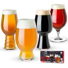 Набір келихів Spiegelau Kristall для дегустації пива 4 шт. Pilsner, Ale, IPA - Craft пиво, ручна робота, Німеччина, 700 мл