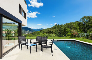 Комплект садових меблів Modern Home, метал, чорний, 4 предмети