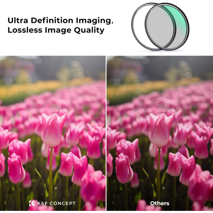 Поляризаційний фільтр K&F Concept Nano X-Serie 49mm з магнітним кільцем, CPL фільтр, 28-шарів покриття