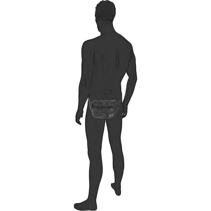 Чоловіча поясна сумка Camel Active Laos (Чорна)