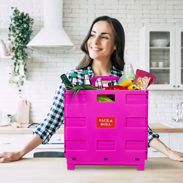 Relaxdays Folding Shopping Trolley