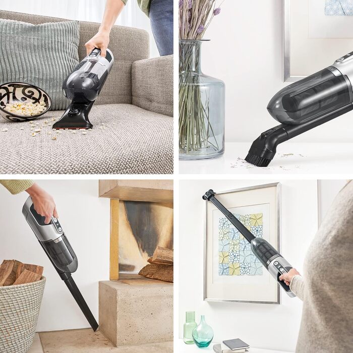 Пилосос Bosch Flexxo 2в1 BBH3P280, бездротовий, акумуляторний, безмішковий, висока потужність, довга автономність, LED-насадка, для всіх типів підлог, темно-сірий, 28В