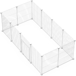 Металевий загін для кроликів LANGXUN: міцний дротяний загін, DIY монтаж, 12 шт. (120x60x38 см)
