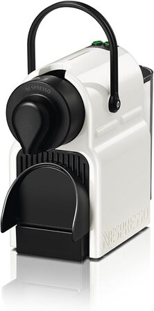 Кавомашина Nespresso Krups Inissia XN1001, білий колір, компактна, з регулюванням об'єму кави, автоматичний викид капсул, об'єм резервуару 0.7 л