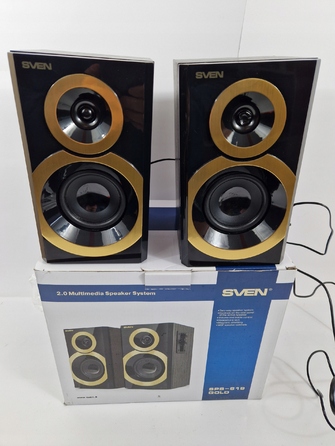 Комплект акустичних колонок 2.0 SVEN SPS-619 20 Вт, золотистий