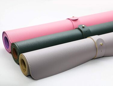 Офісний килимок для миші Olrla Kork und Grün 80x40 см, еко-шкіра, водонепроникний, для столу та ноутбука, зелений/дерево