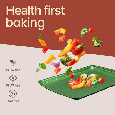 Набір форм для випічки Royal Blue (10 шт), з антипригарним покриттям, з вуглецевої сталі, стакесний, економний, придатний для миття в посудомийній машині, стійкий до бруду, без PFOA/PFOS/PTFE, термостійкий до 230°C