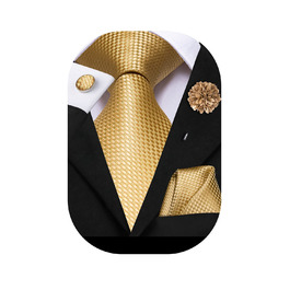 Чоловіча краватка Hi-Tie: чорна, рожева, синя, зелена, з візерунком пава, в клітинку, смужка, крапка, з нагрудною хустинкою та краватковими затискачами. Ідеально для вечірки, ділових зустрічей та особливих подій.