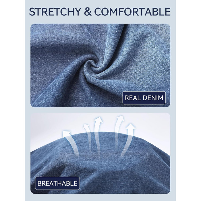 Джинси жіночі Bootcut з високою талією VX VONXURY, темно-сині, еластичні, 4 кишені, для повсякденного носіння та офісу (довжина штанини 79 см, розмір XL)