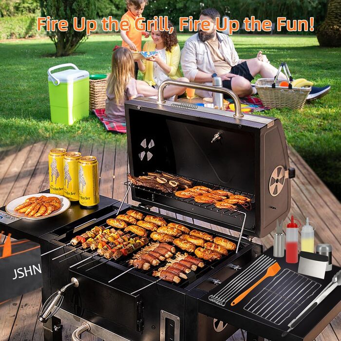 Набір аксесуарів для гриля на 40 предметів, сумісний з Camp Chef, включає шпатель, прес для бургерів, скребок, щипці та сумка для транспортування, ідеально для BBQ на відкритому повітрі